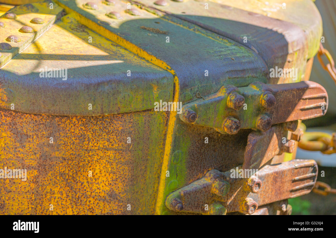 Dettagli di costruzione per impieghi pesanti, macchinari Foto Stock