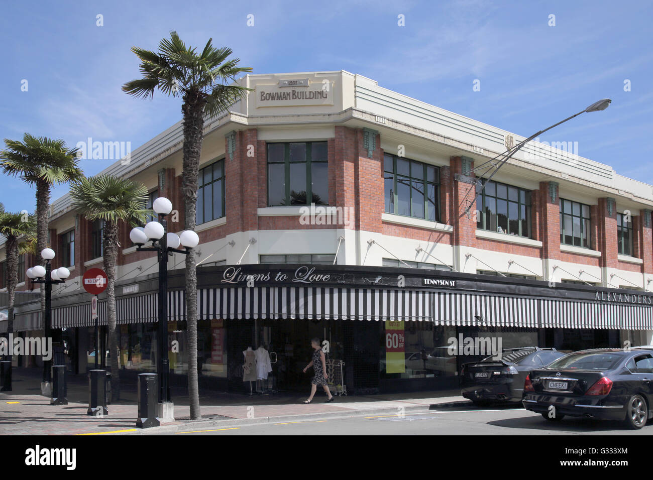 L'art deco città di Napier in Nuova Zelanda Foto Stock