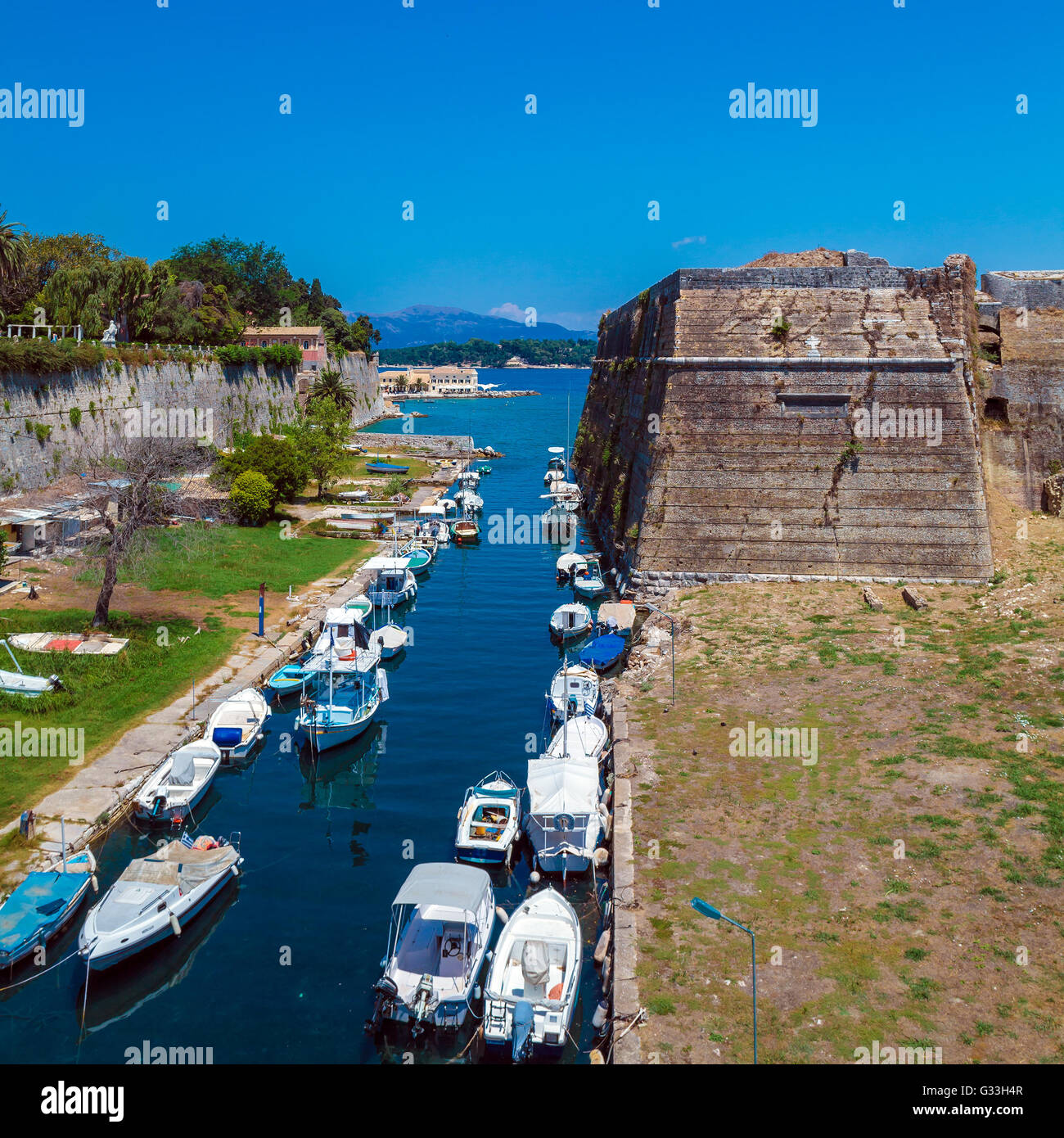 Fortezza vecchia di Corfu', l'isola di Corfù, Grecia Foto Stock