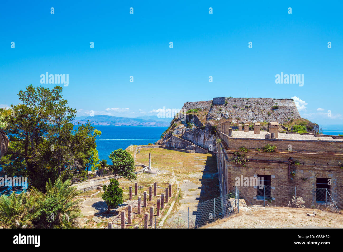Fortezza vecchia di Corfu', l'isola di Corfù, Grecia Foto Stock