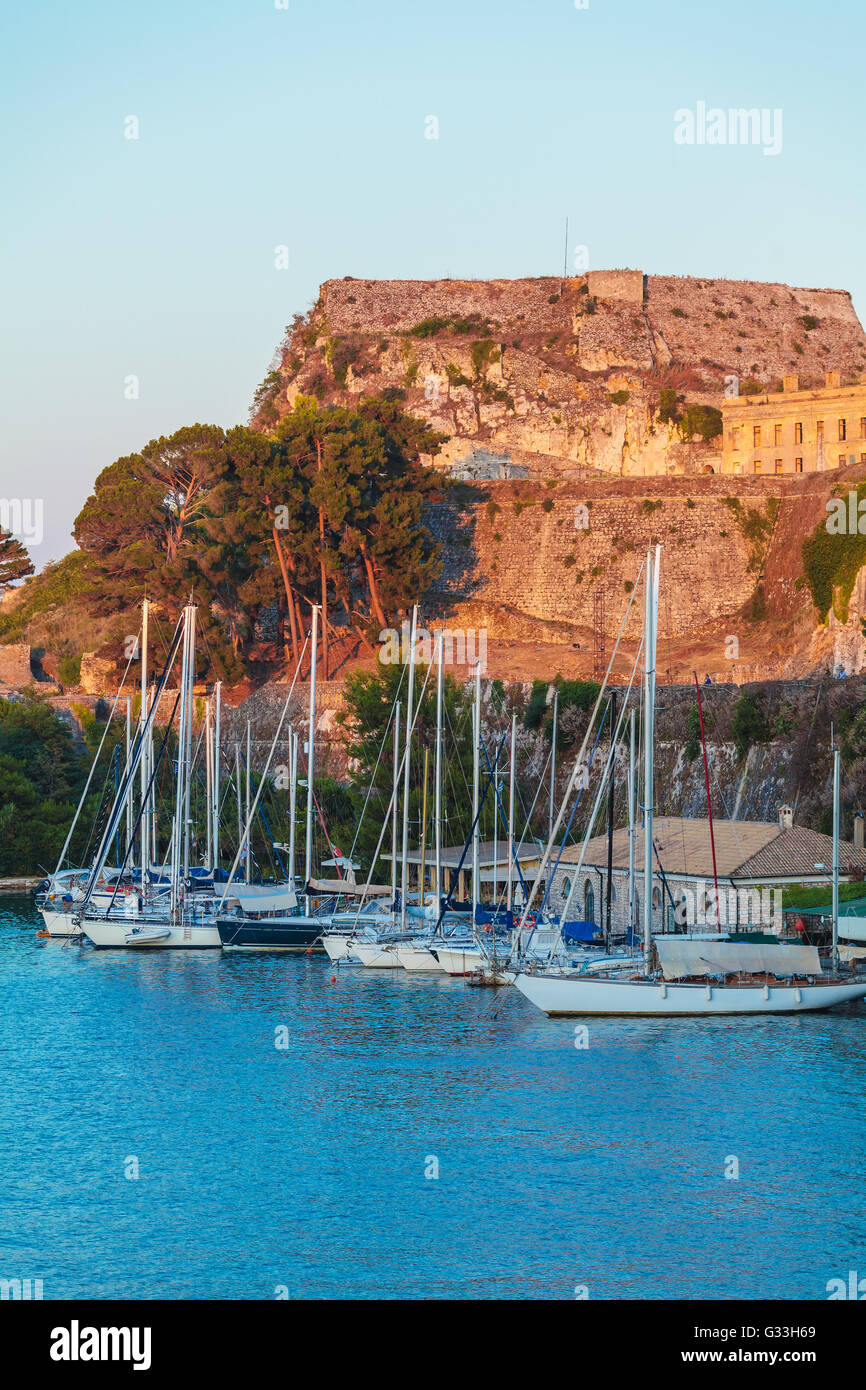 Fortezza vecchia di Corfu', l'isola di Corfù, Grecia Foto Stock