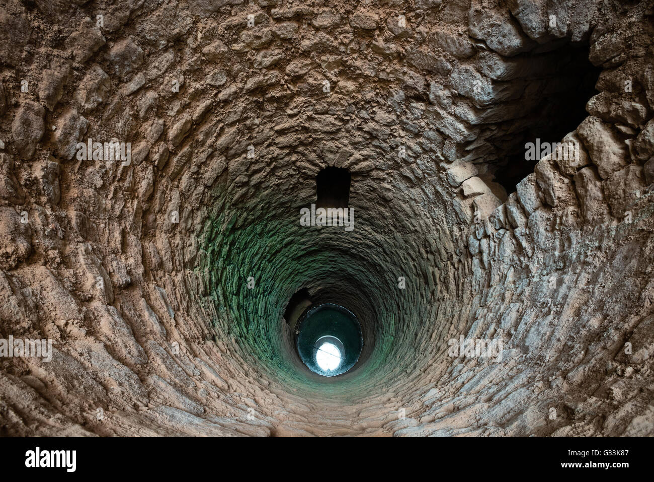 Deep medievale ben moresca in Silves, Algarve, PORTOGALLO Foto Stock