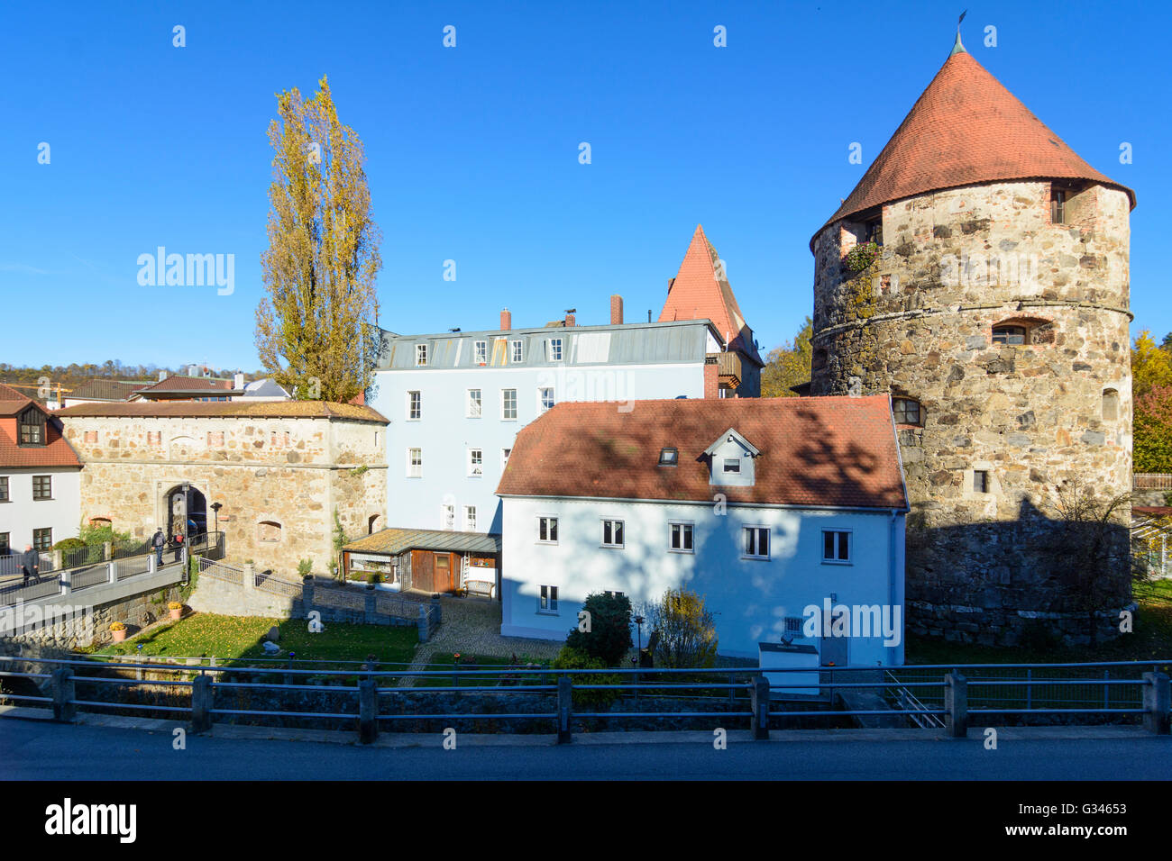 City Gate Severinstor, in Germania, in Baviera, Baviera, Niederbayern, Bassa Baviera, Passau Foto Stock