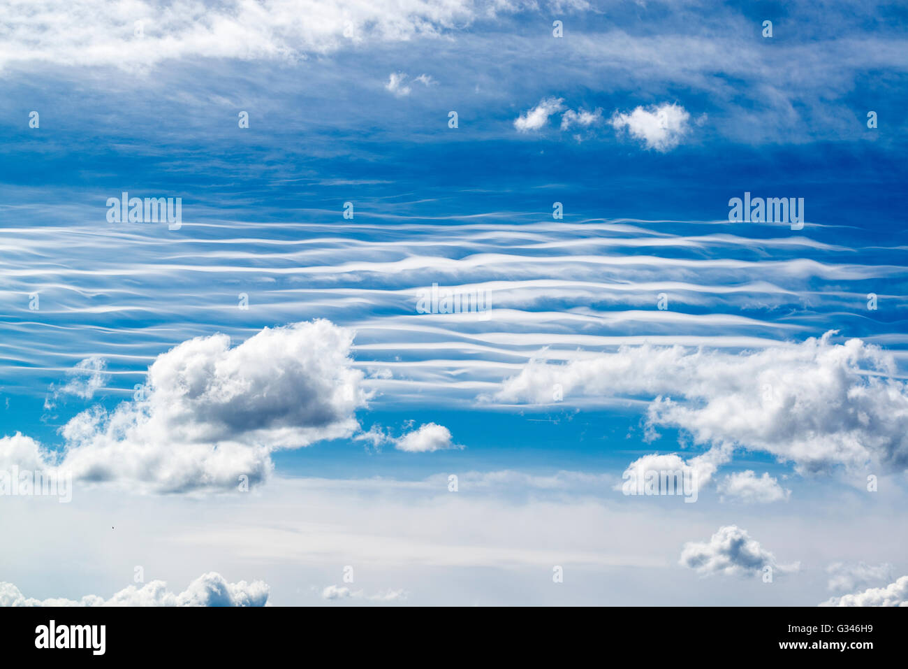 Modelli di cloud. Foto Stock