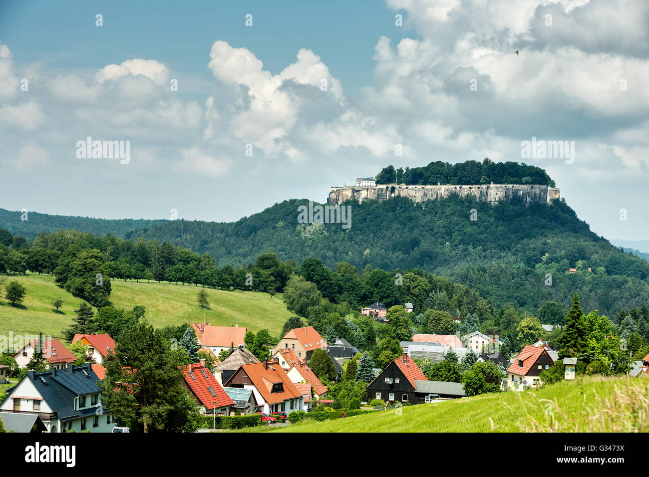 Konigstein, Porto Koenigstein, Bassa Sassonia, Germania Foto Stock