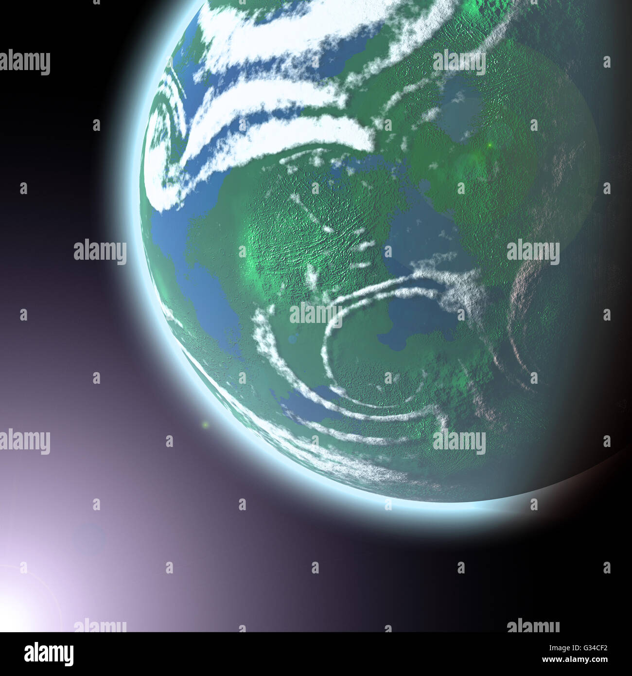 Spazio illustrazione a stella Foto Stock