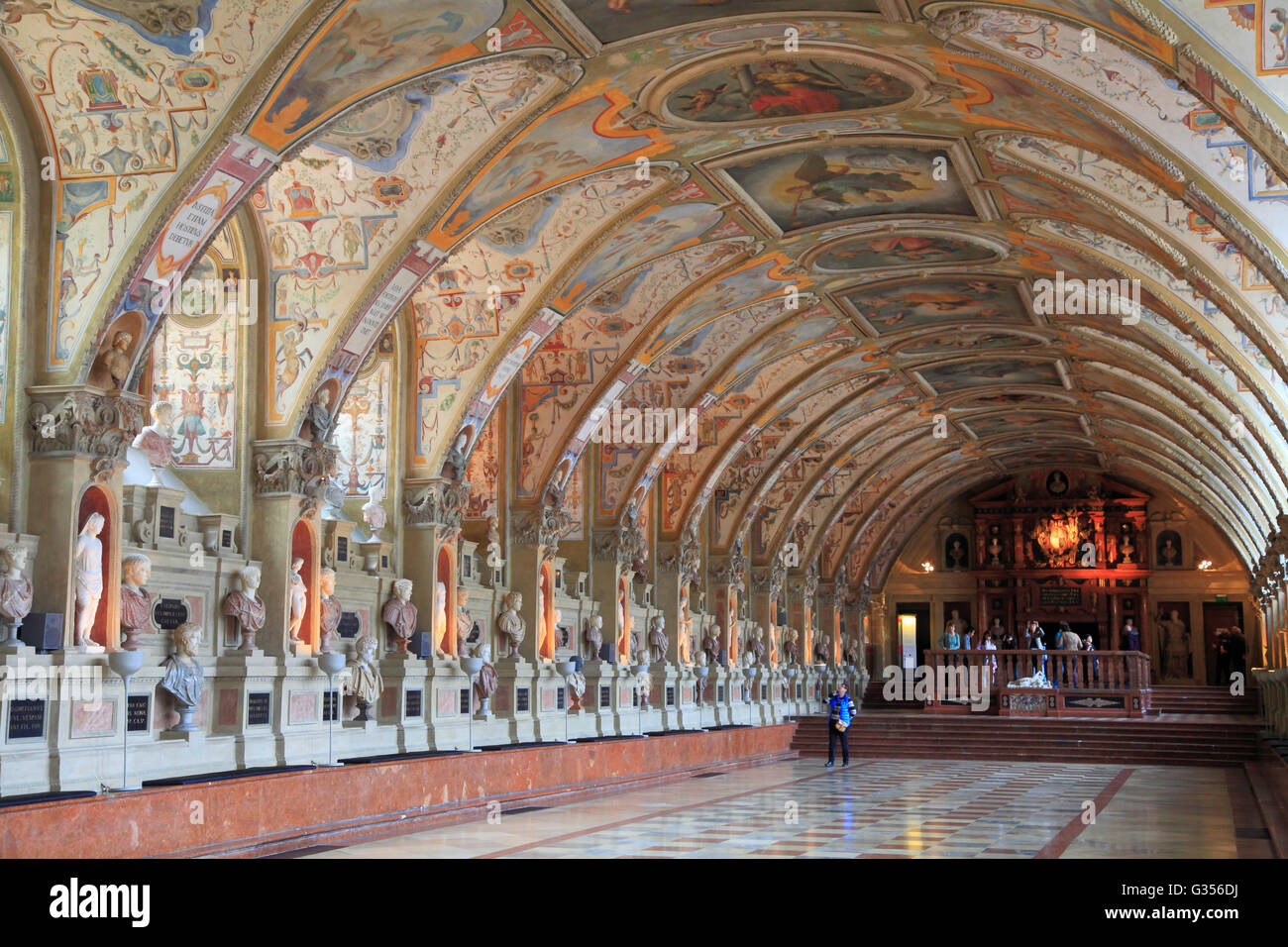 In Germania, in Baviera, Monaco di Baviera, Residenz, Palazzo, Antiquarium, interno, Foto Stock