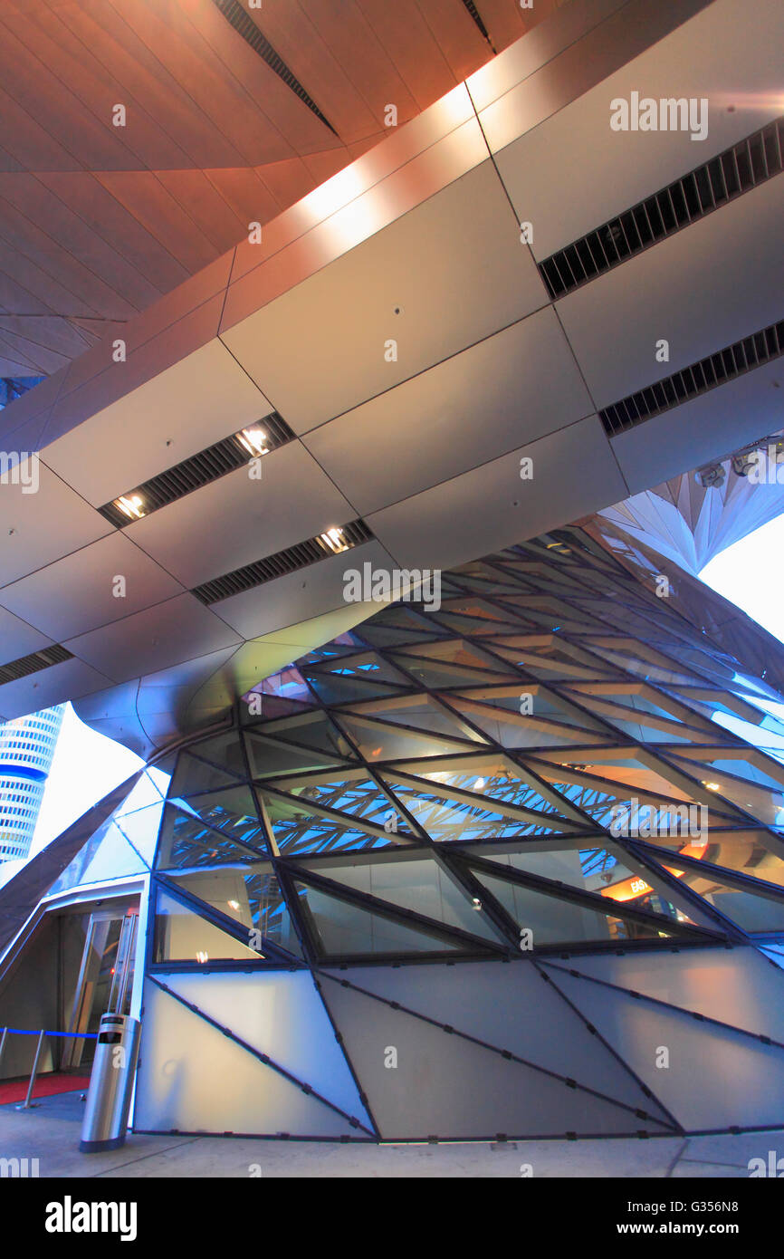In Germania, in Baviera, Monaco di Baviera, BMW Welt, BMW World, architettura moderna, Foto Stock