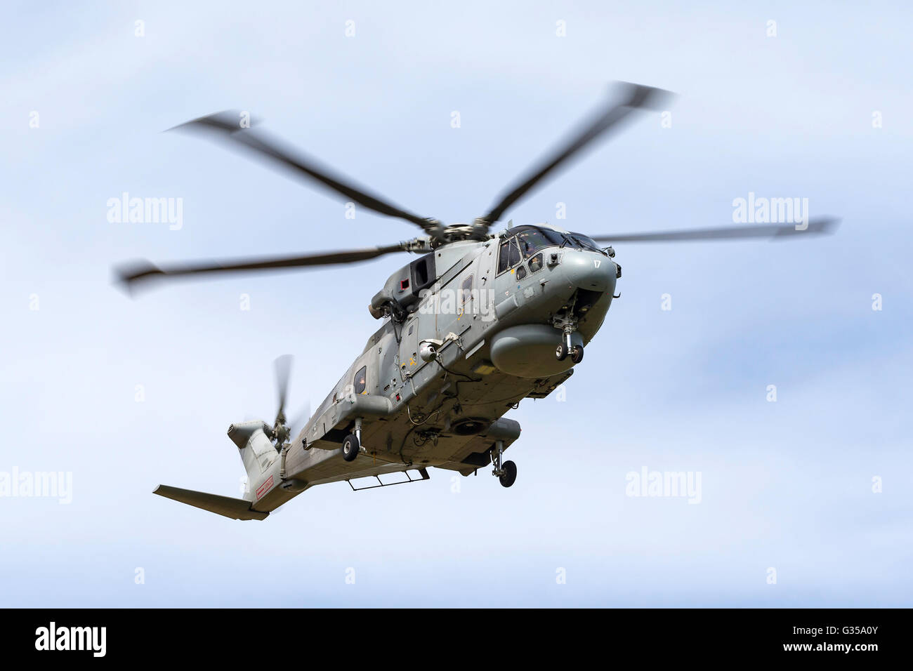 Royal Navy Fleet Air Arm AgustaWestland AW101 (EH Industries EH-101) Merlin HM.1 Elicottero ZH858 Foto Stock