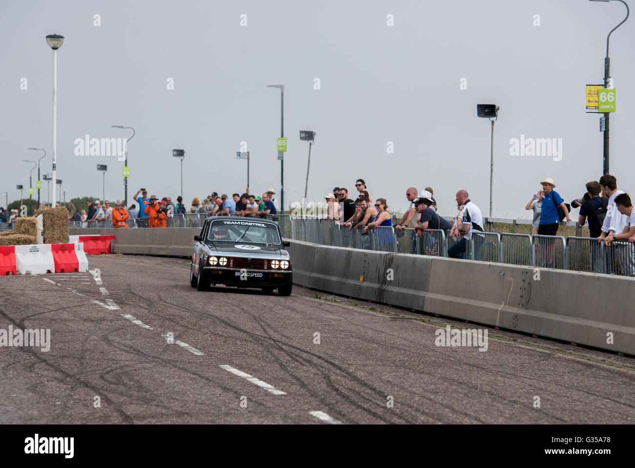 Auto da Rally al Bournemouth ruote Festival 5 Giugno 2016 Foto Stock
