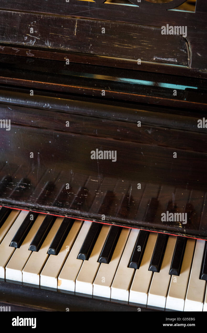 Tastiera di pianoforte Foto Stock