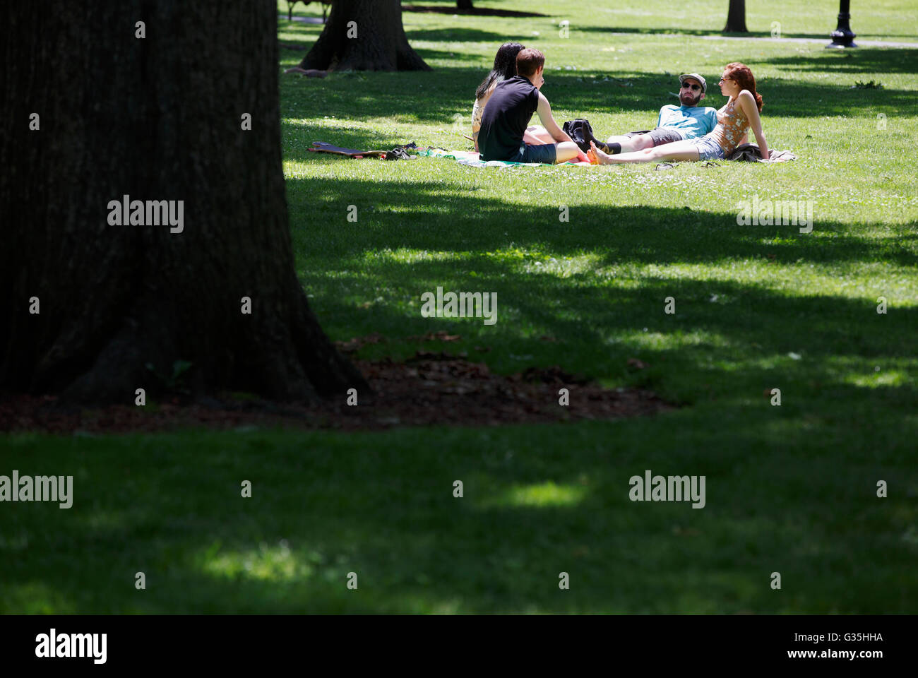 Boston Public Garden Foto Stock