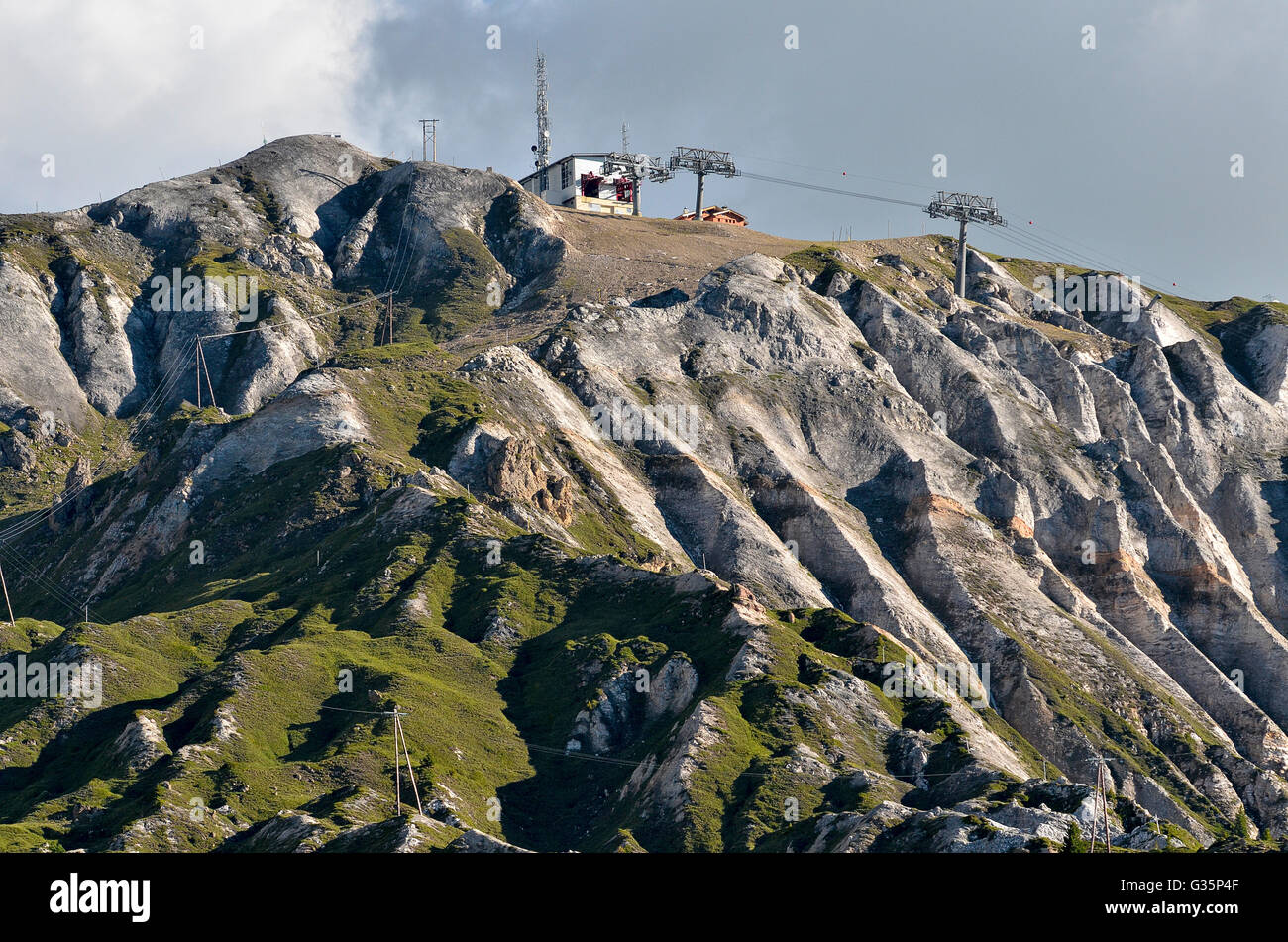 Montagne a La Plagne in Francia Foto Stock