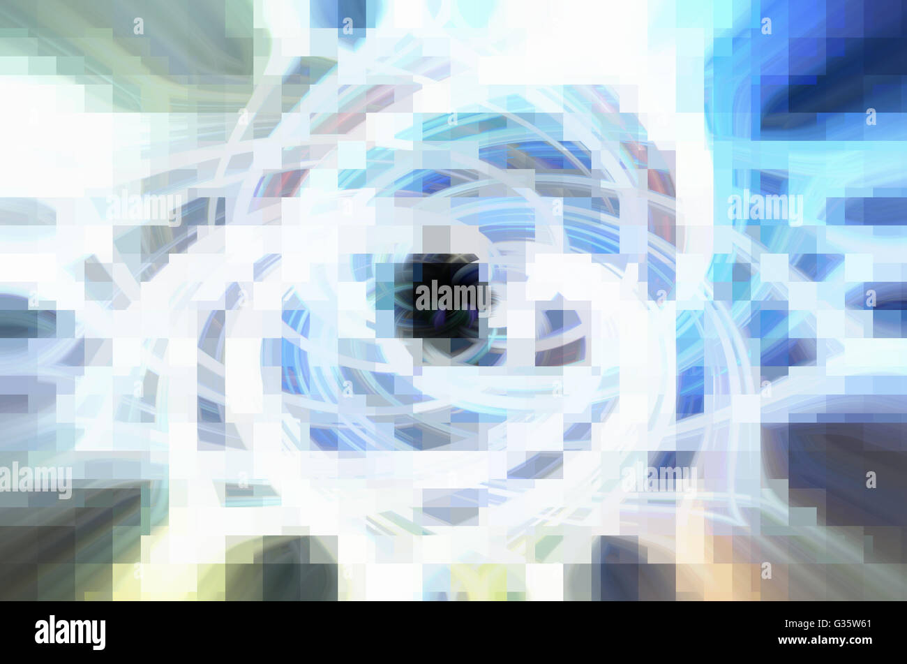 Abstract di colore blu di sfondo con sfocatura del movimento Foto Stock