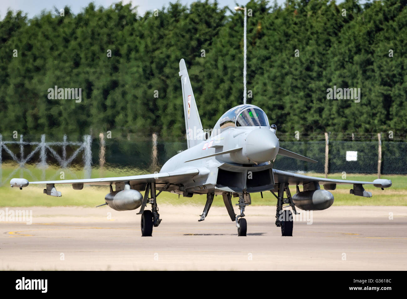 Royal Air Force (RAF) Eurofighter EF-2000 Typhoon ZK383 da 29 Squadriglia con base a RAF Coningsby. Foto Stock