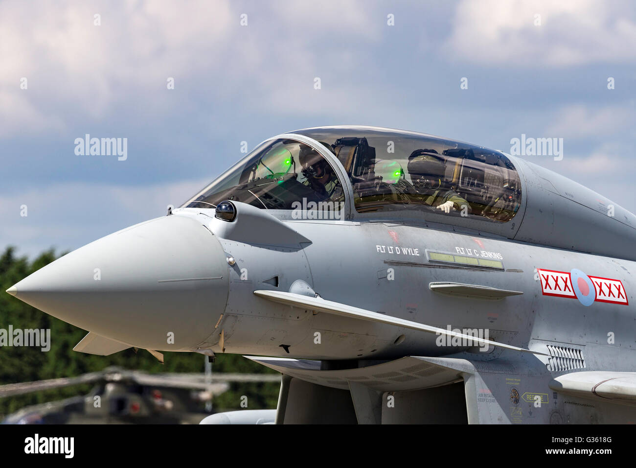 Royal Air Force (RAF) Eurofighter EF-2000 Typhoon ZK383 da 29 Squadriglia con base a RAF Coningsby. Foto Stock