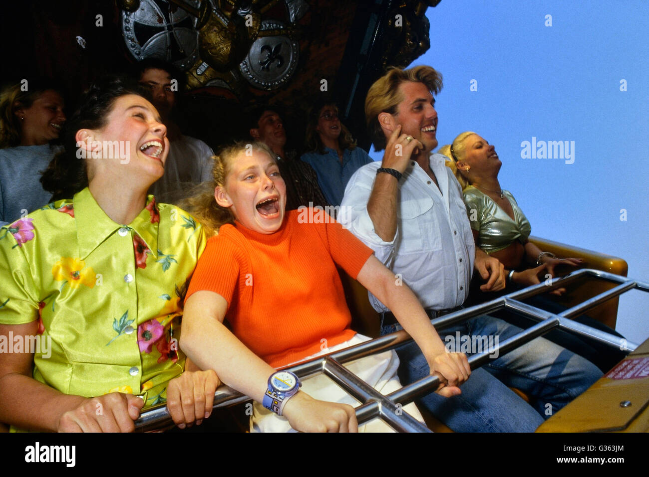 Skegness Pleasure Beach. Lincolnshire. In Inghilterra. Regno Unito. Europa Foto Stock
