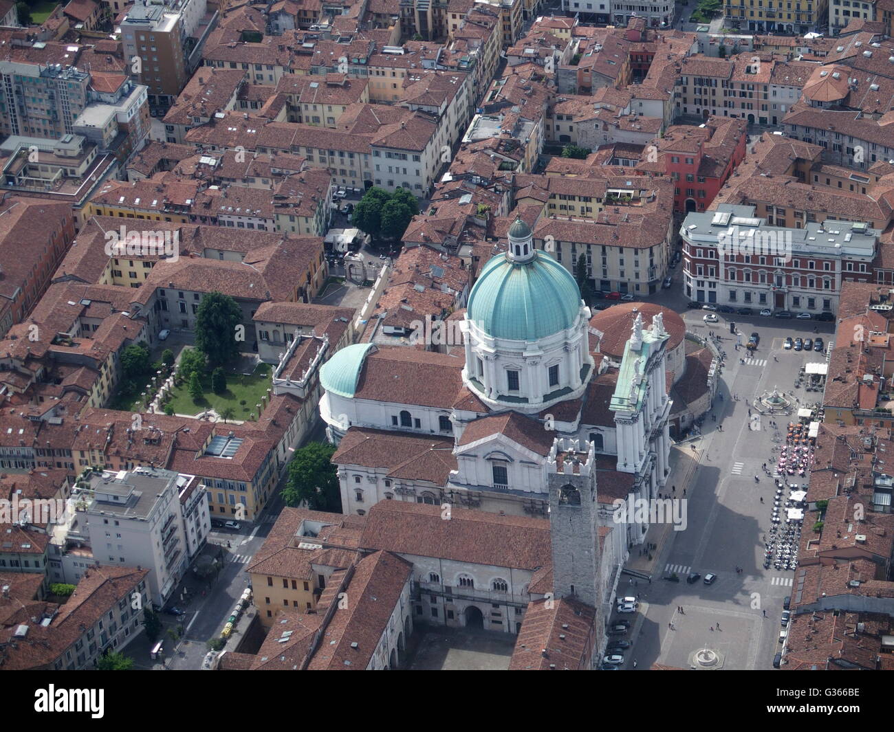 Brescia Piazza del Duomo Foto Stock