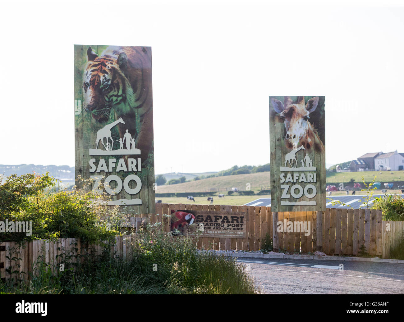 Una vista generale dei Laghi del Sud lo Zoo Safari, Formalmente Conosciuti come i laghi del sud e il parco degli animali selvatici in Cumbria, come i laghi del sud lo Zoo Safari Ltd ha supplicato colpevole a Preston Crown Court per la salute e la sicurezza violazioni dopo keeper McClay Sarah è stato ucciso da una tigre di Sumatra nel maggio 2013. Foto Stock