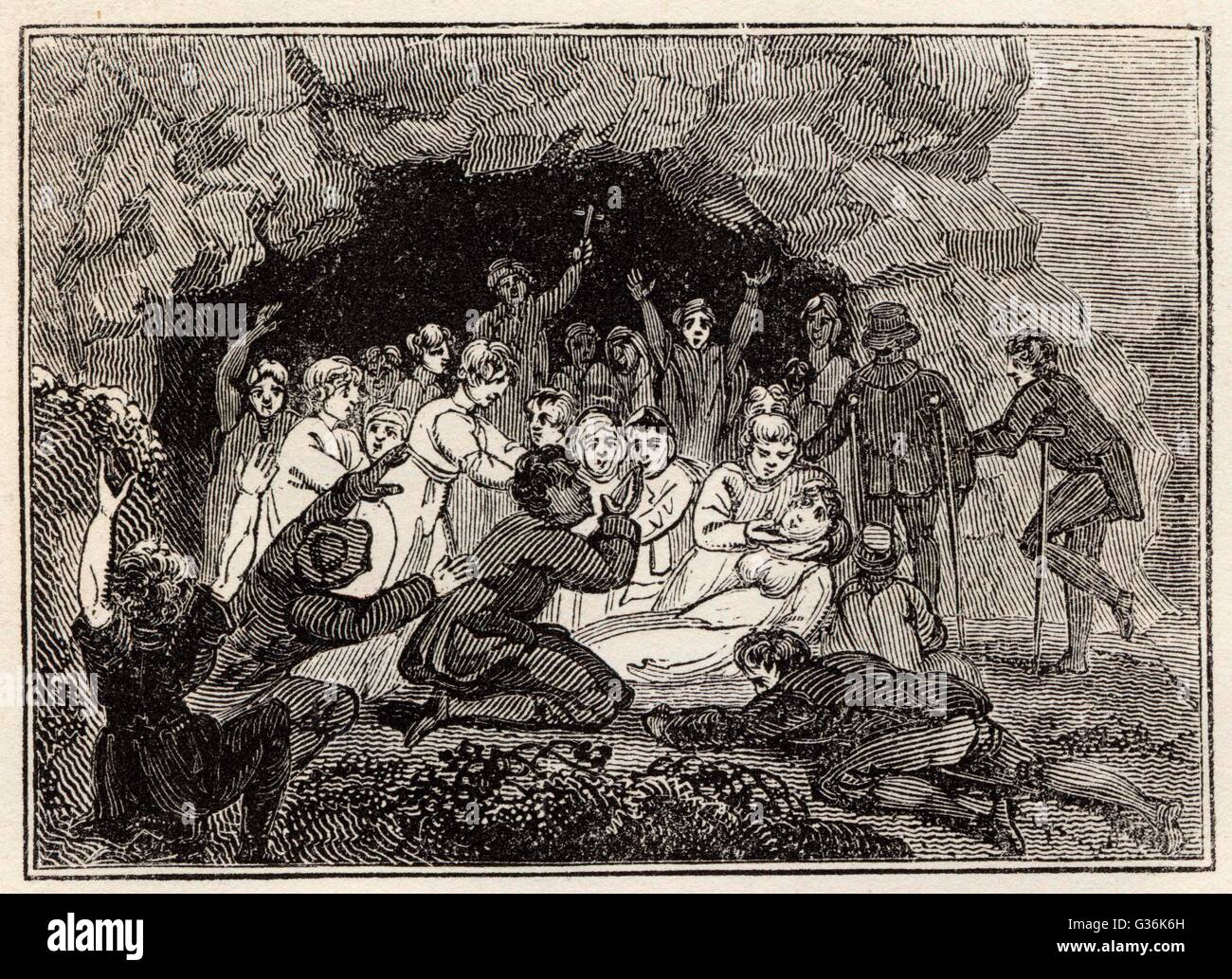 Pellegrini Foto Stock