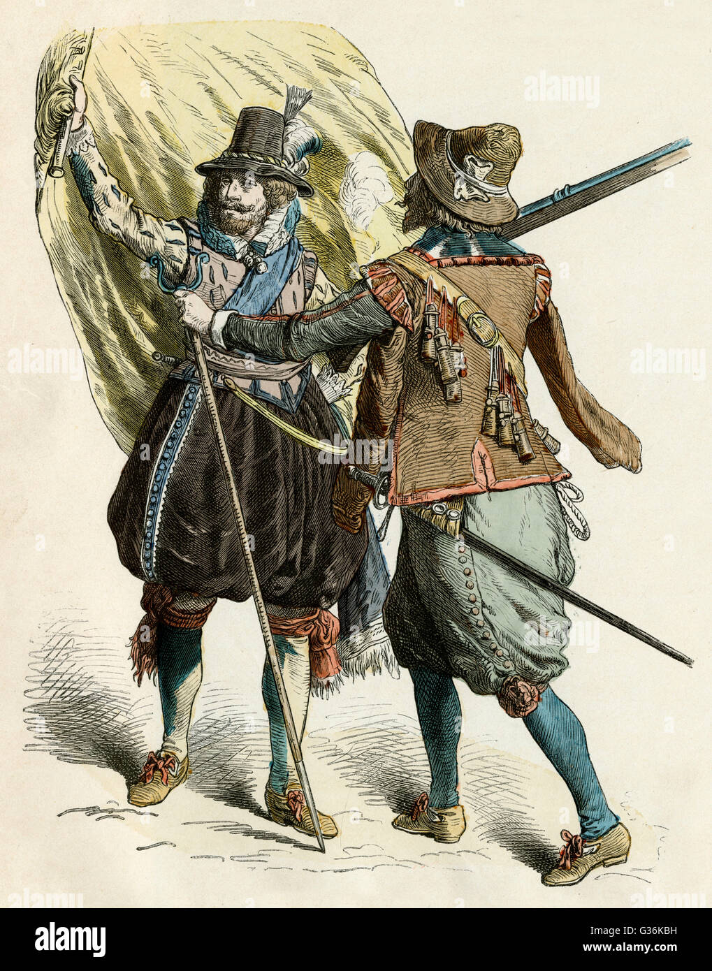 I soldati tedeschi 1615 Foto Stock