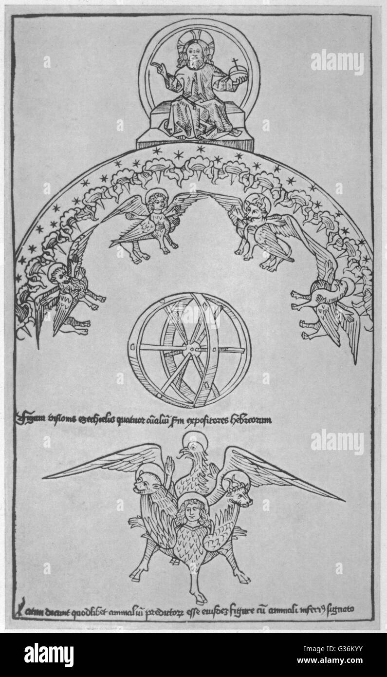 La visione di Ezechiele Foto Stock