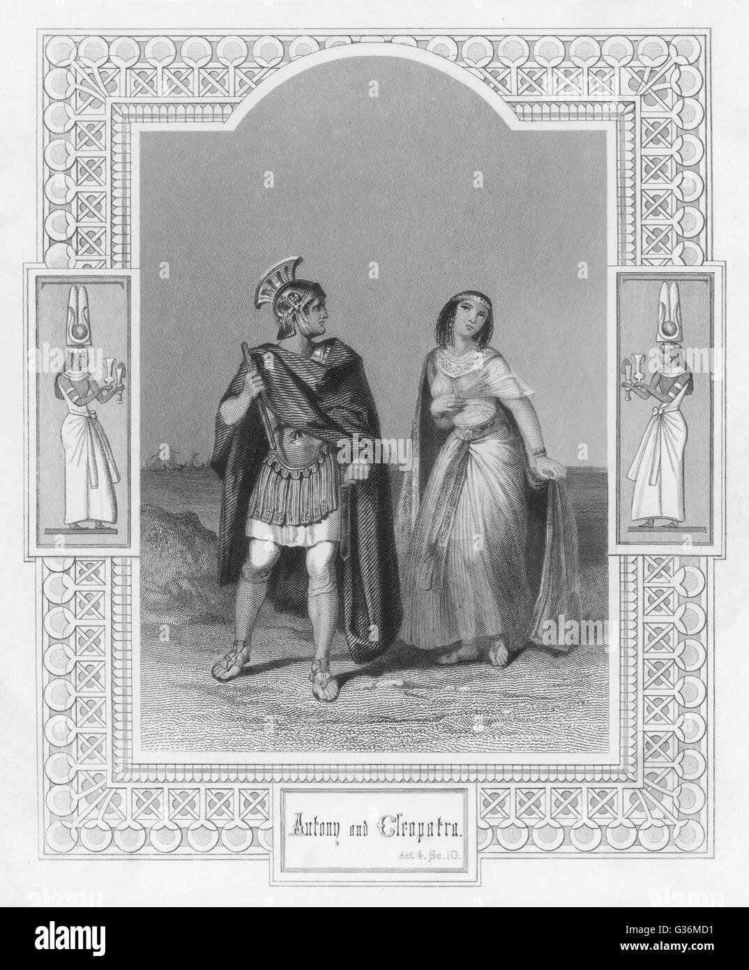 Antonio e Cleopatra atto 4 scena 10 data: 1803 Foto Stock