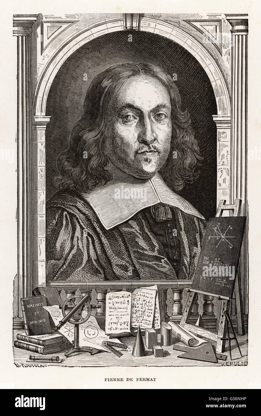 Pierre de Fermat, avvocato e matematico francese Foto Stock