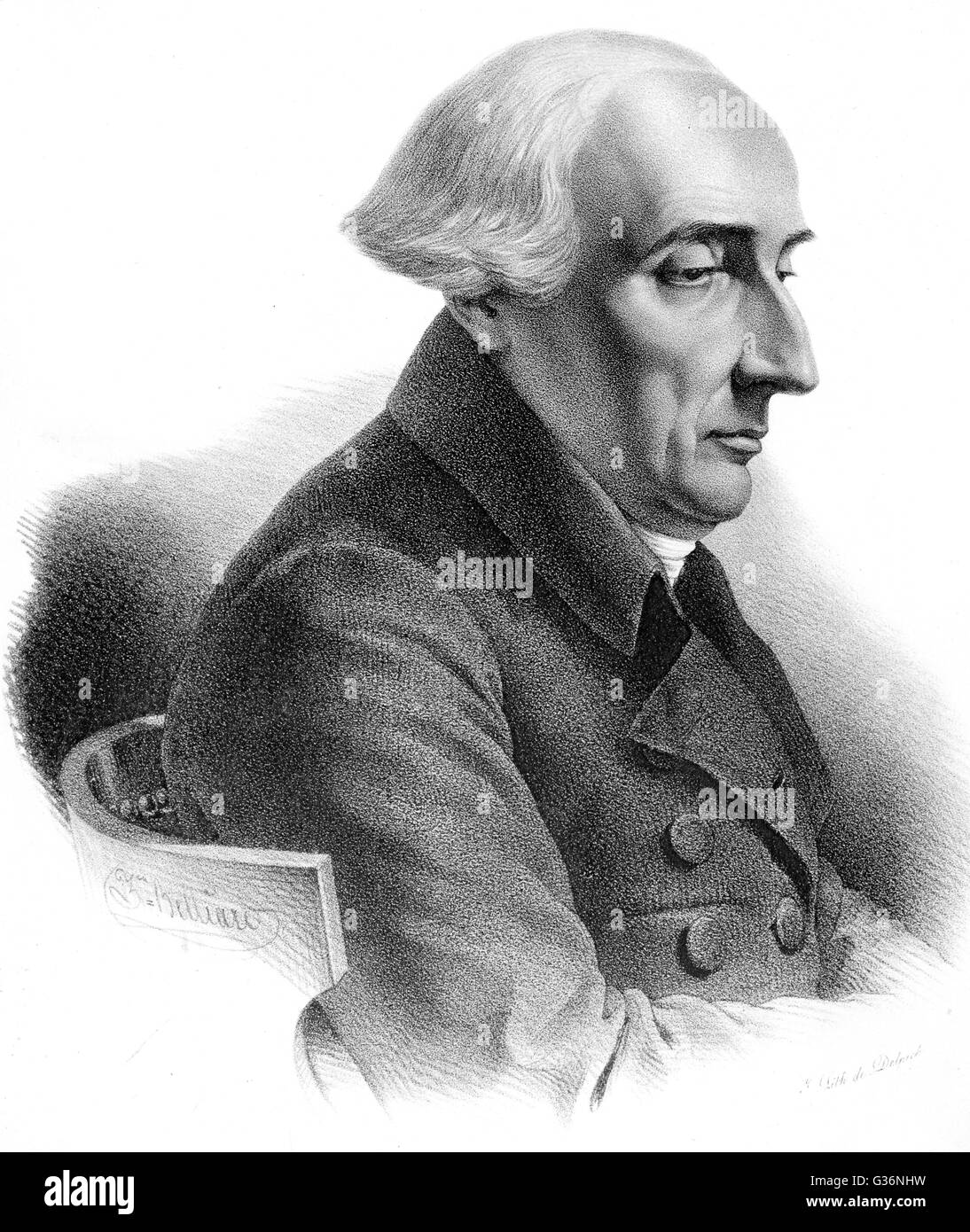 Joseph Louis Lagrange, matematico e astronomo Foto Stock