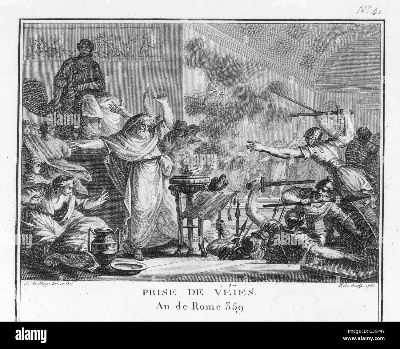 Città di Veii presa dai Romani Foto Stock