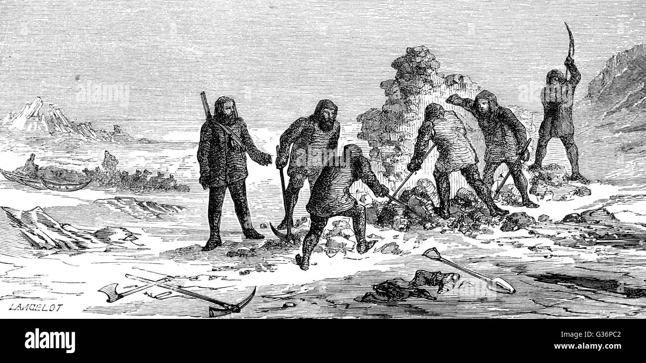 Scoperta delle reliquie della spedizione polare di Franklin Foto Stock