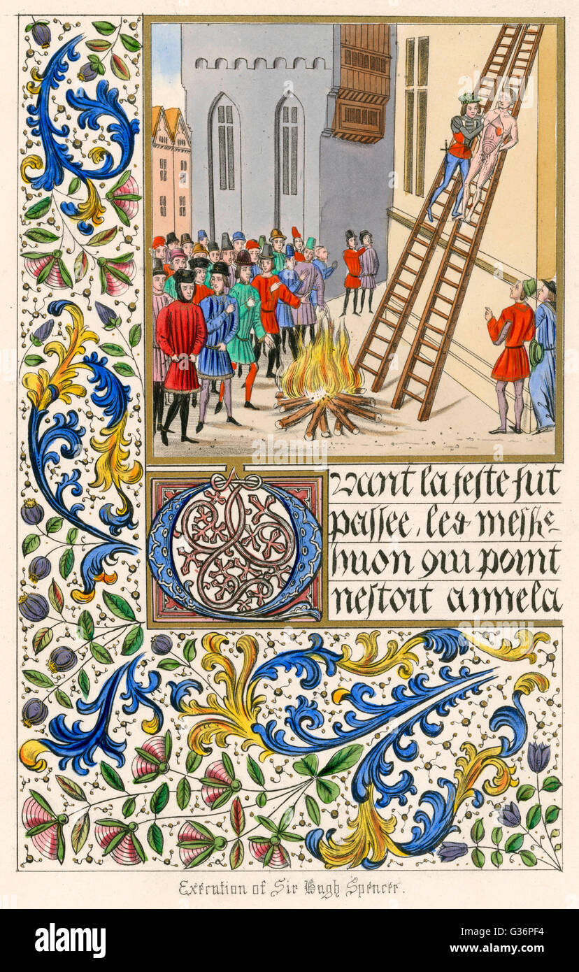 Esecuzione di Hugh Despenser Foto Stock