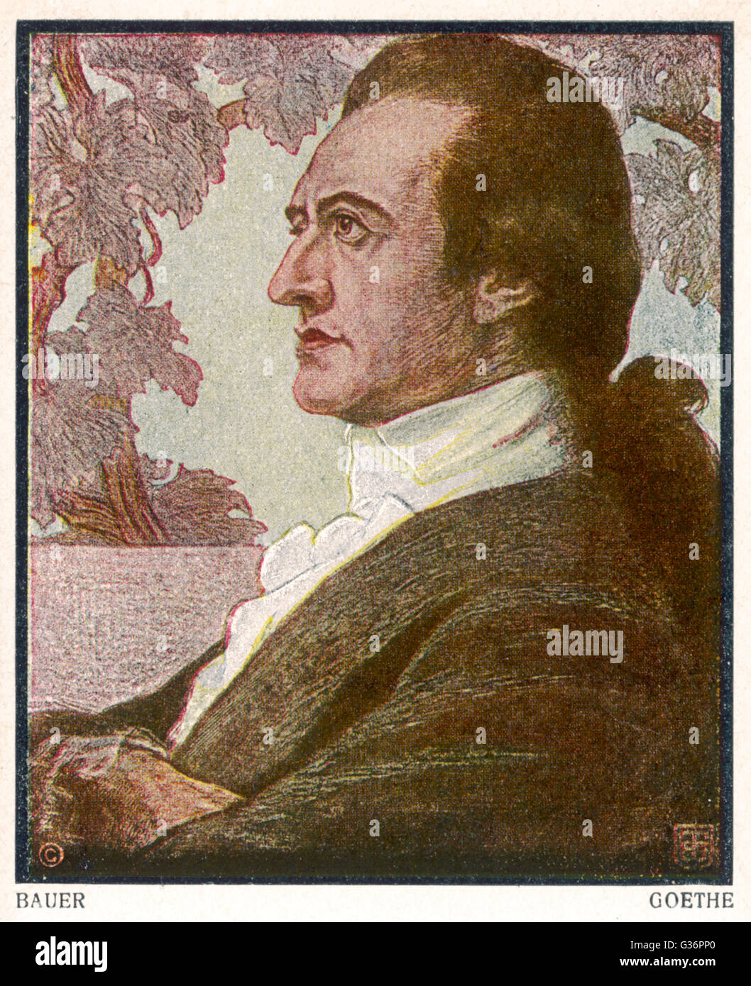 Johann Wolfgang von Goethe, scrittore tedesco Foto Stock