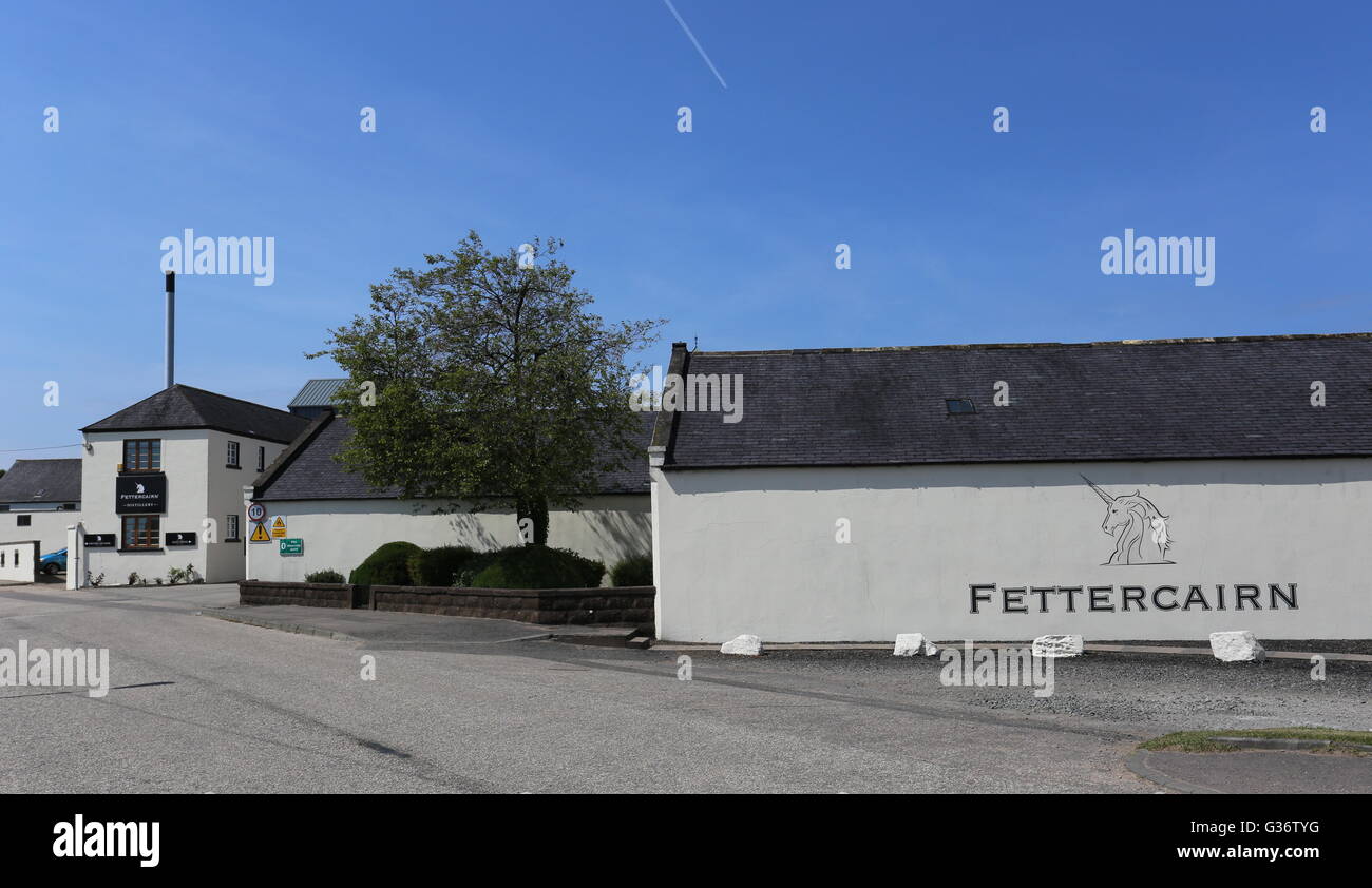 Esterno del Fettercairn distillery Scozia Giugno 2016 Foto Stock