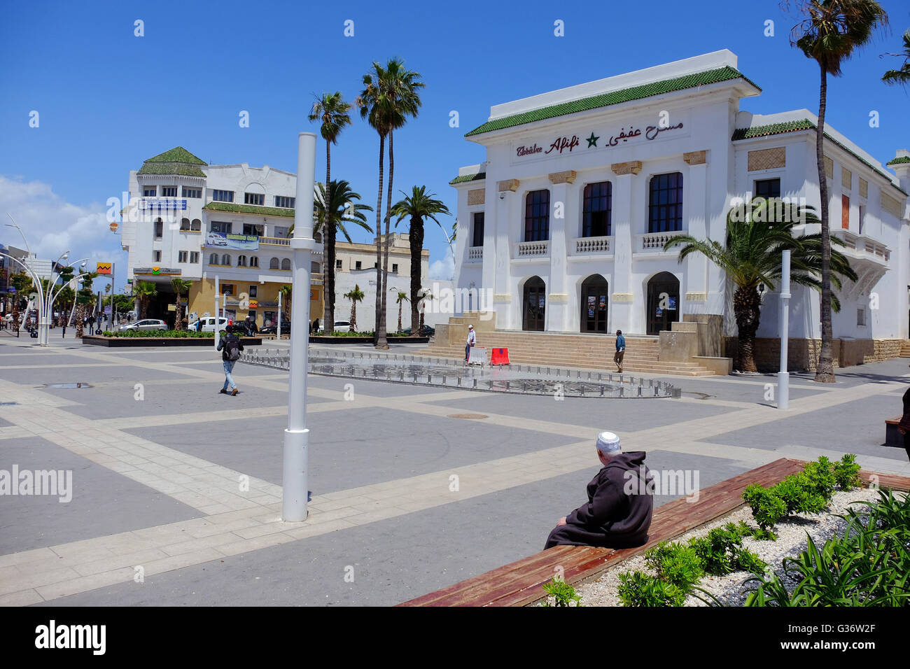 La parte moderna della città marocchina di El Jadida, Marocco Foto Stock