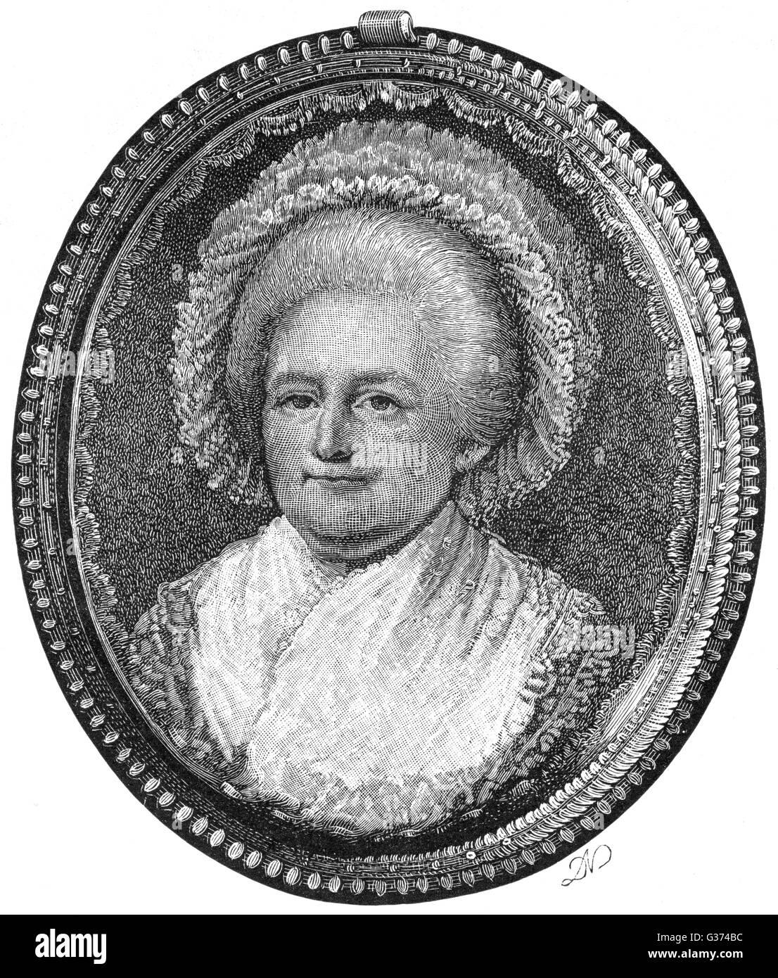 MARTHA WASHINGTON Foto Stock