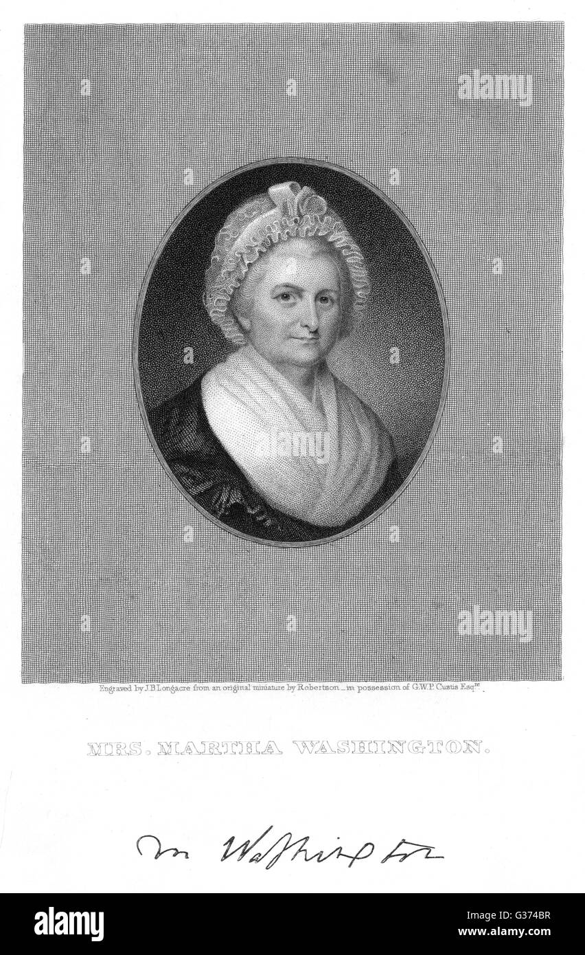 MARTHA WASHINGTON Foto Stock