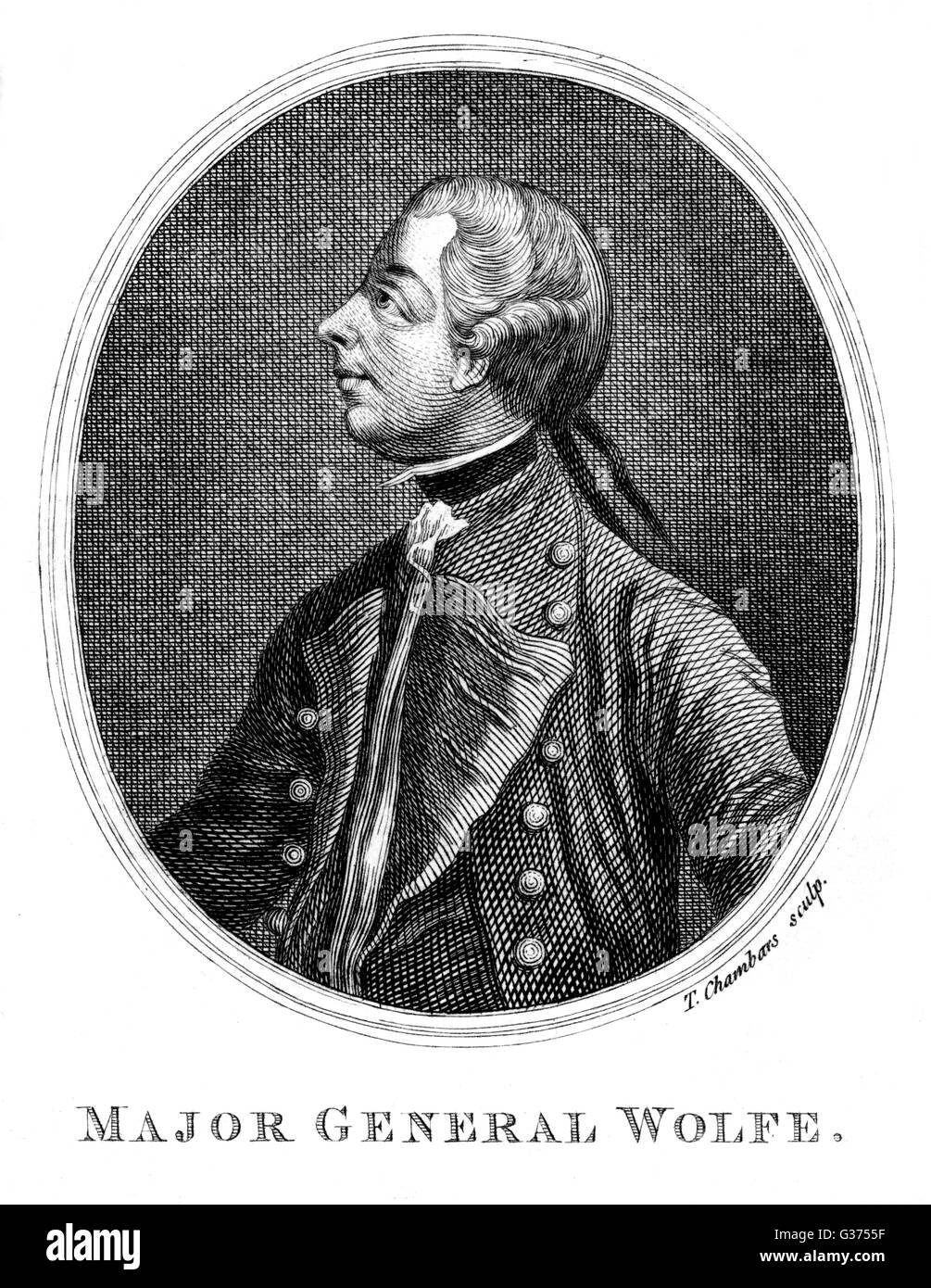 Il generale James WOLFE Commander-in-chief di Sua Maestà di forze nella spedizione in Québec. Data: 1727 - 1759 Foto Stock