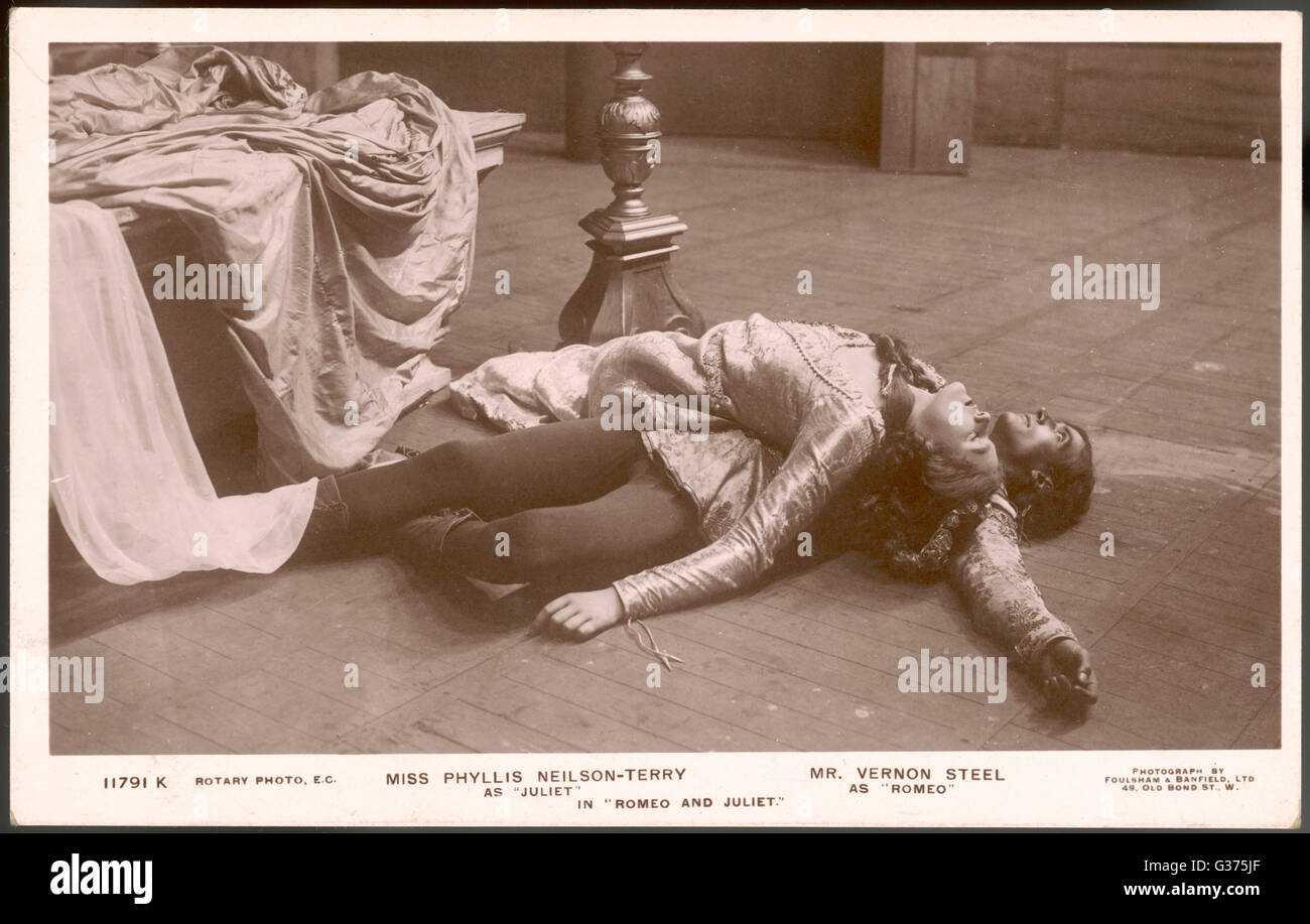 ROMEO GIULIETTA SCENA DELLA MORTE Foto Stock