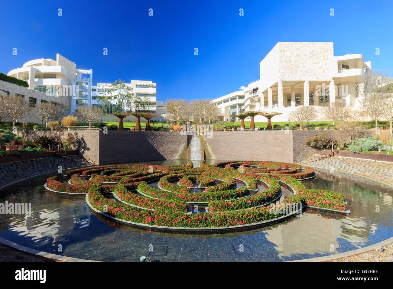 FEB 11, Los Angeles: il famoso Getty Center su FEB 11, 2015 a Los Angeles Foto Stock