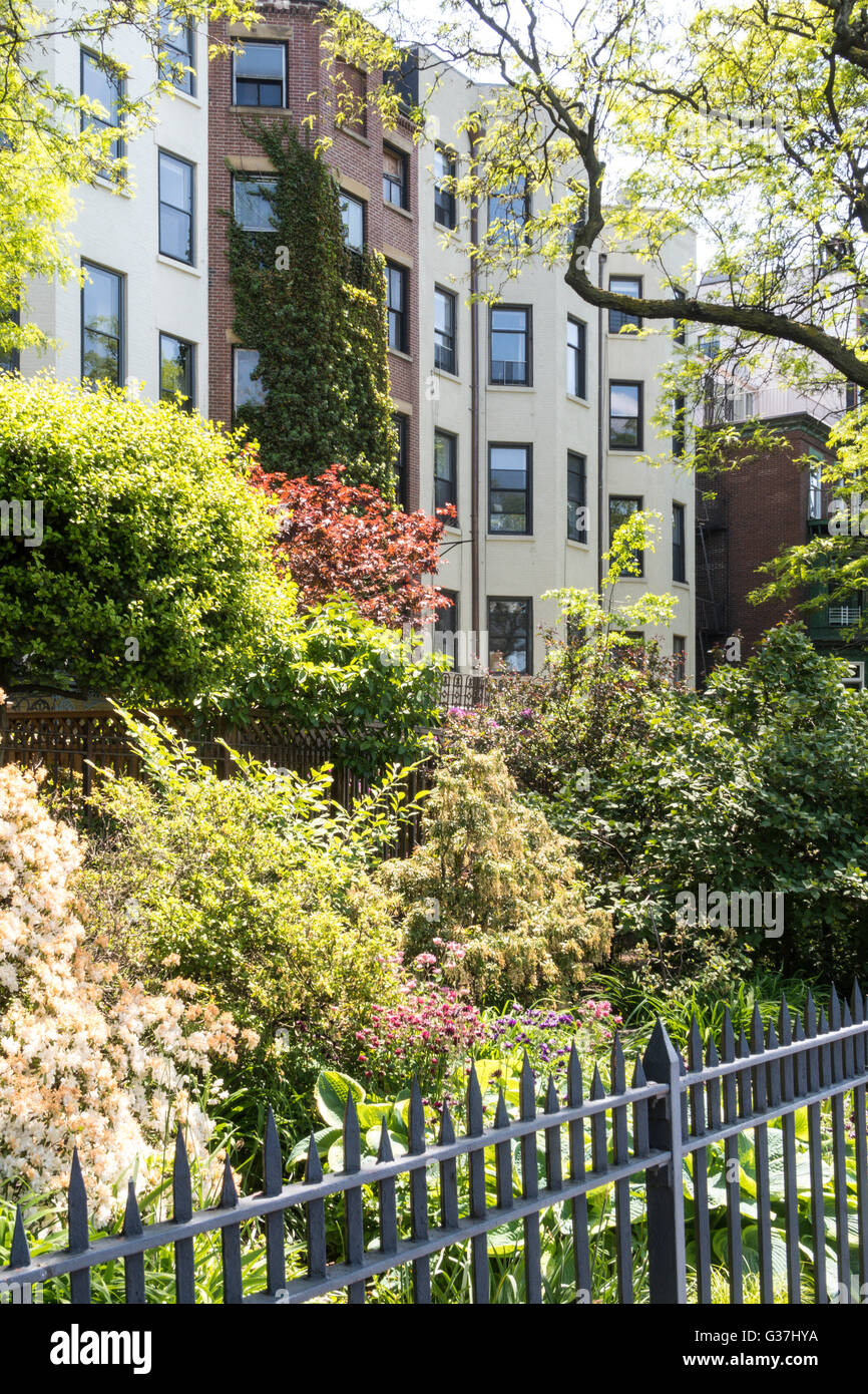 Passeggiata di Brooklyn Heights, New York, Stati Uniti d'America Foto Stock