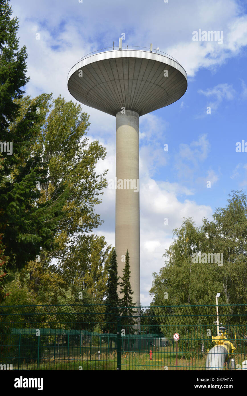 Wasserturm, Lankwitzer Strasse, Mariendorf, Berlino, Deutschland Foto Stock