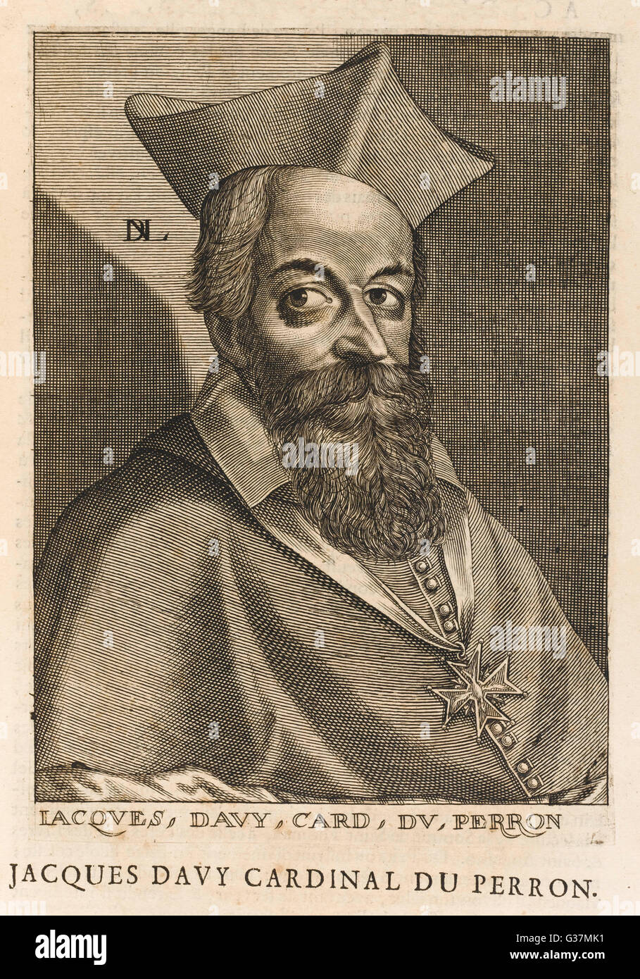 Jacques Davy Duperron, cardinale francese Foto Stock