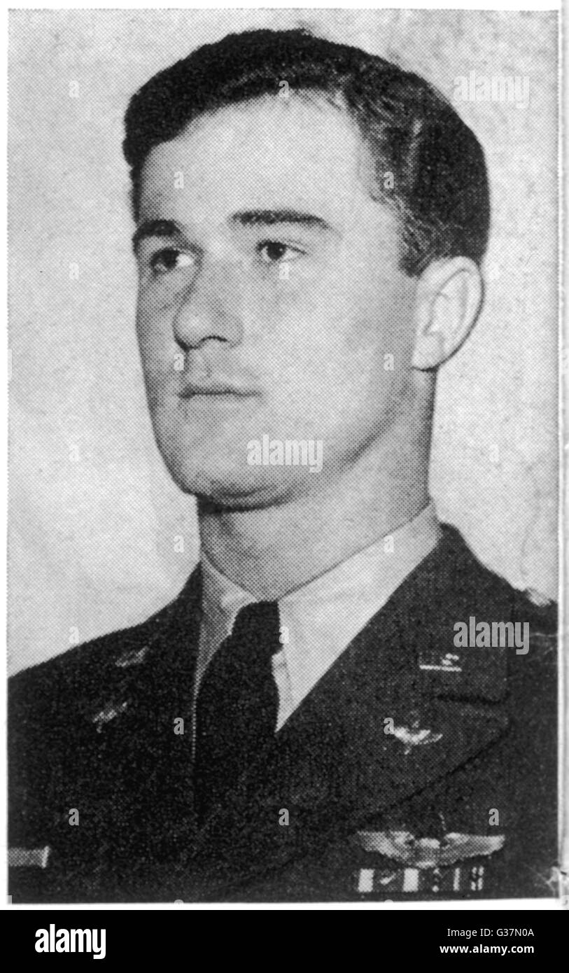 Il capitano Thomas Mantell, 25- anno vecchio USAF pilota, morto perseguendo un UFO, ora generalmente considerati sono stati un Skyhook palloncino meteo data: 1948 Foto Stock