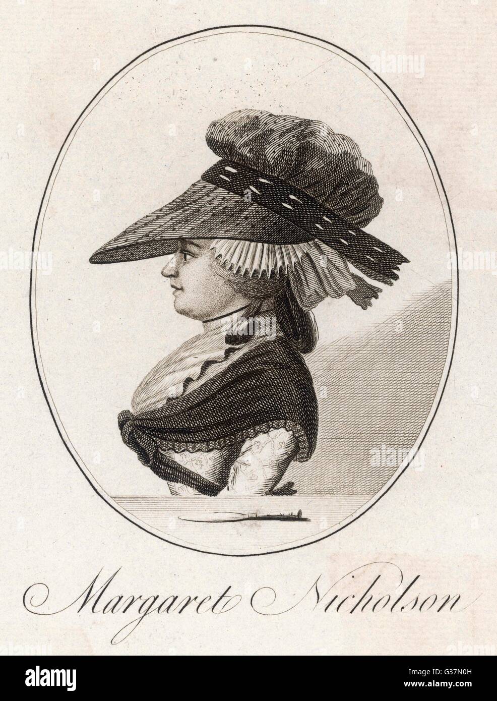 PAZIENTE DI BEDLAM NICHOLSON Foto Stock