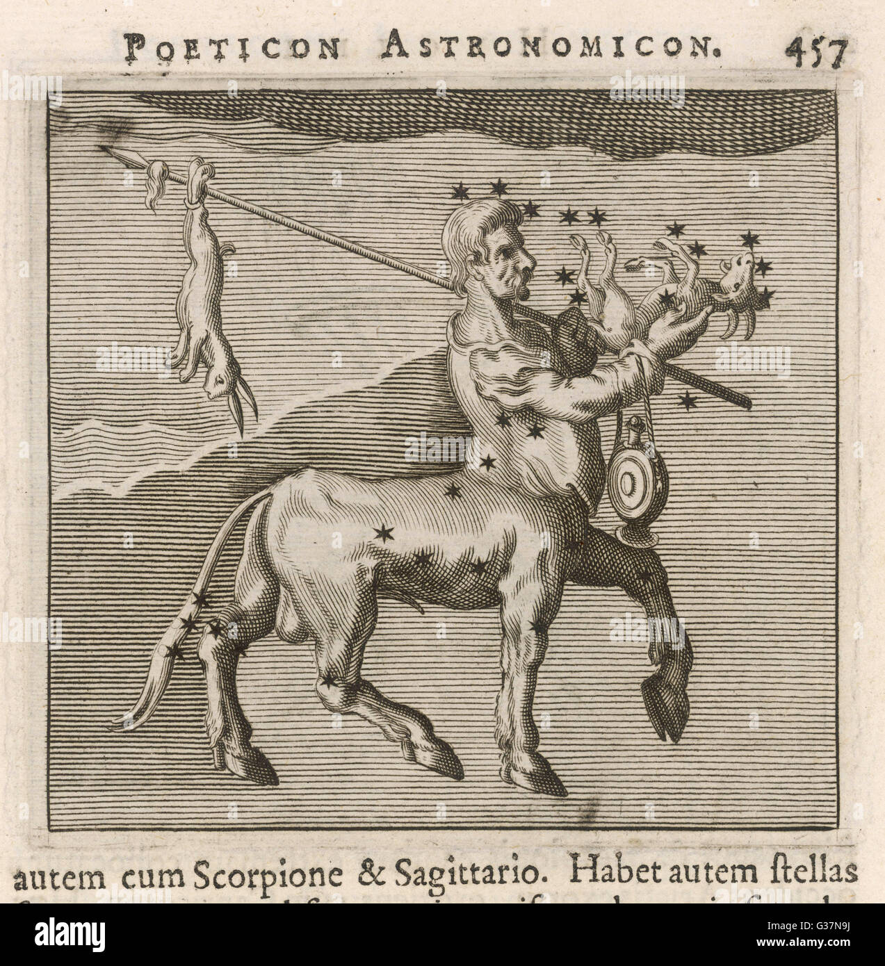 Centauro star figura data: 1681 Foto Stock
