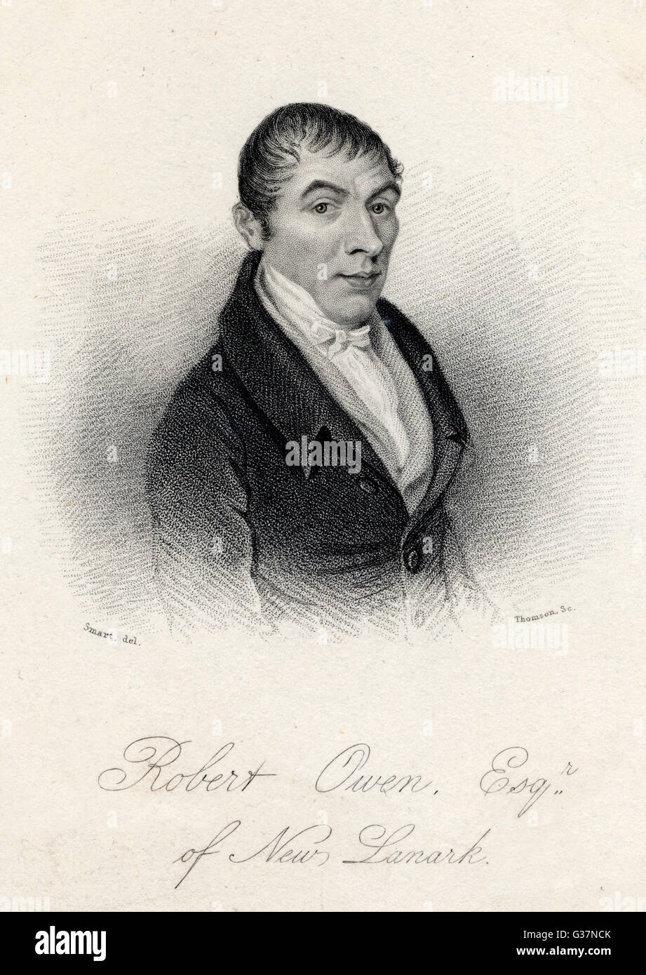 ROBERT OWEN industriale e romantico. Data: 1771-1858 Foto Stock