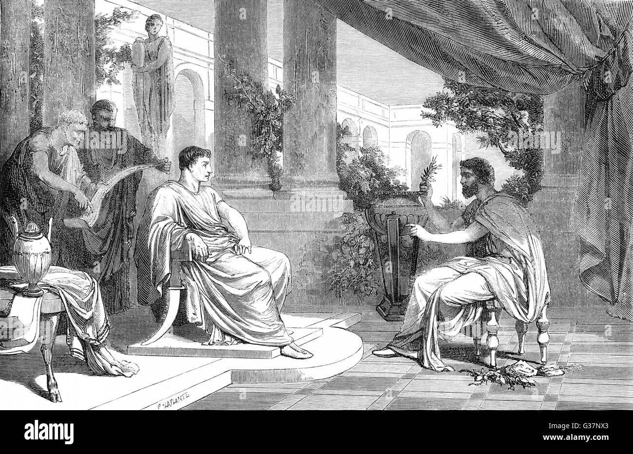 Scienziato romano e studioso Gaius Plinius Secundus Foto Stock