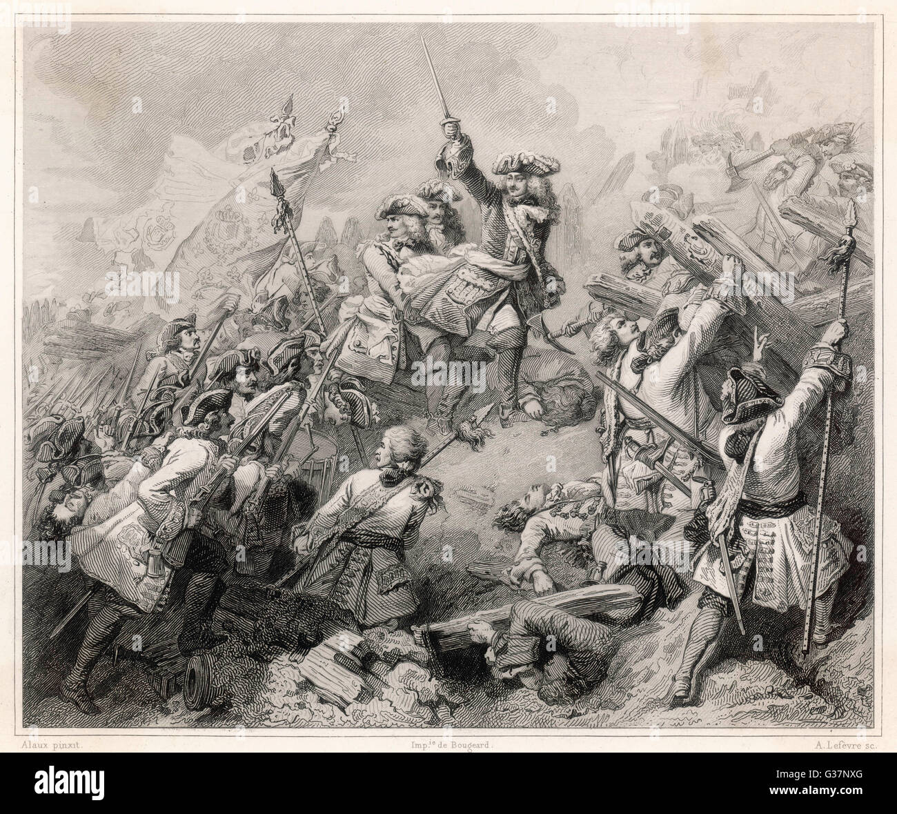 Guerra di successione spagnola - Denain Foto Stock