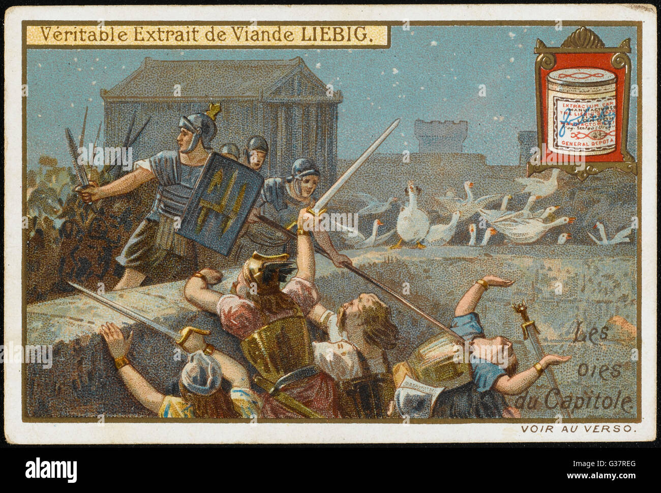 LE OCHE AVVERTONO ROMA DEI GALLI Foto Stock